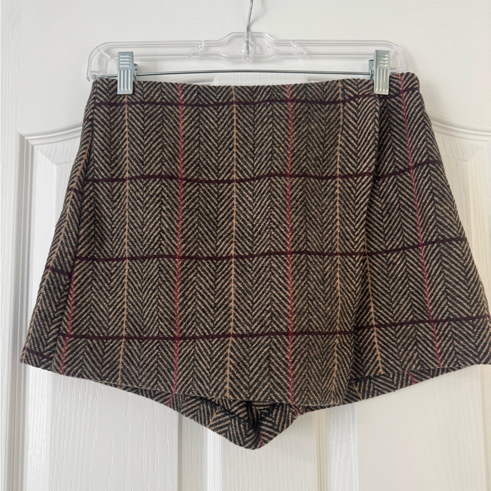 Nanamacs Plaid Skort Brown Multi